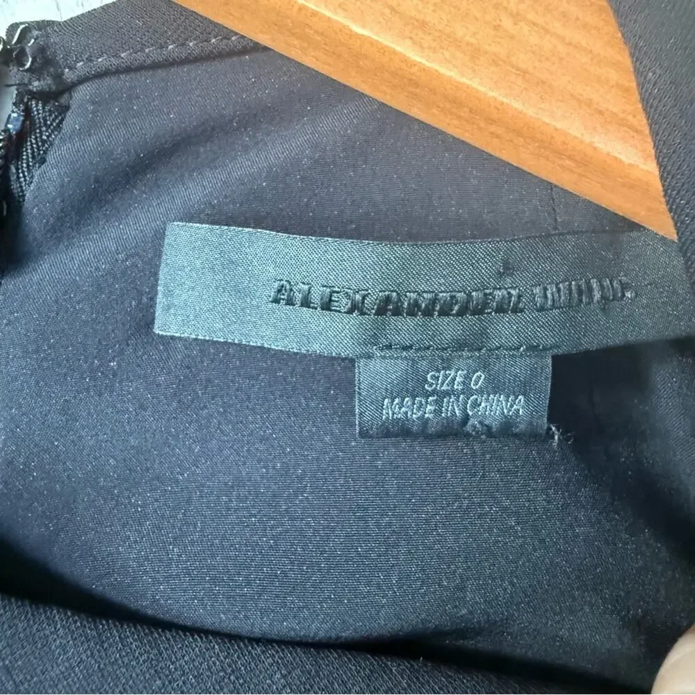 Alexander Wang Black Pleated Mesh Tennis  Dress Size 0